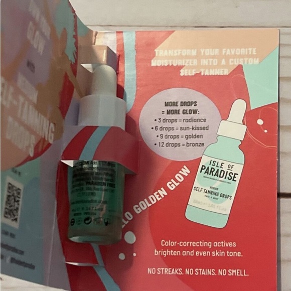 ISLE OF PARADISE Self-Tanning Drops in Medium. Deluxe sample size 4ml 0.14oz NEW - Picture 2 of 3